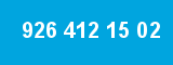 926 412 15 02 926 412 15 02